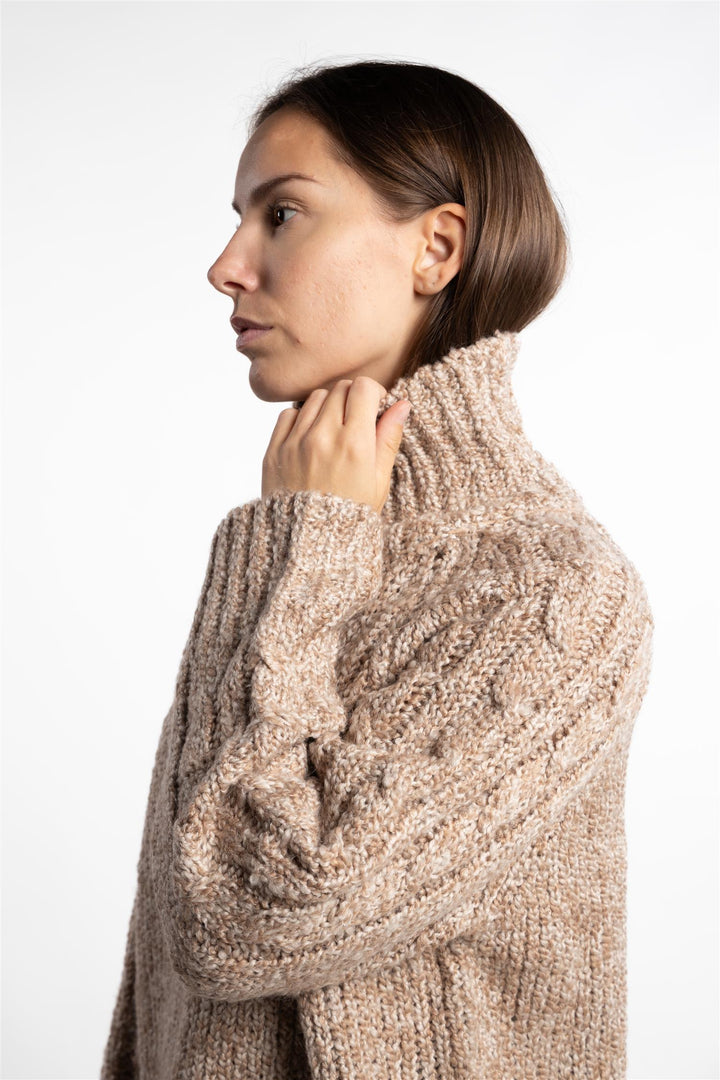 Echo Turtleneck- Brown Mix