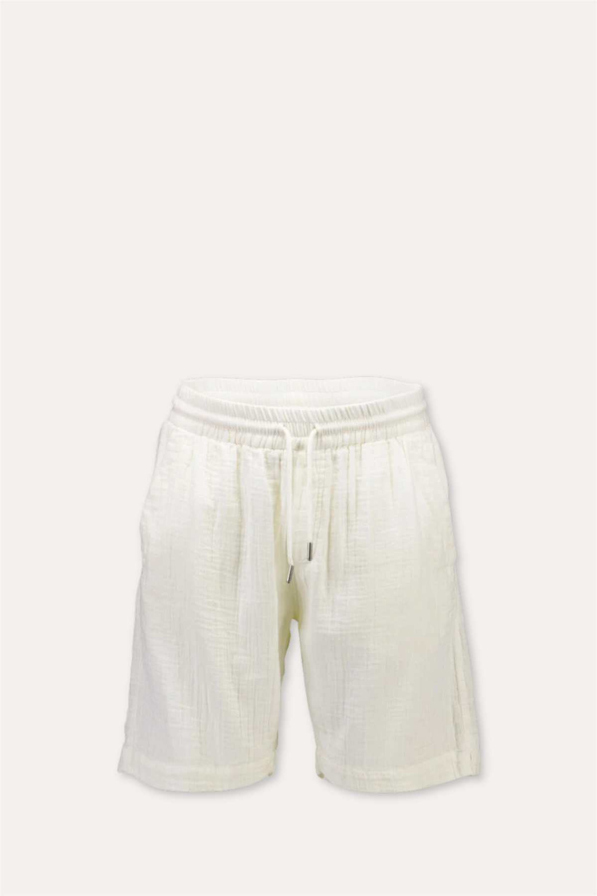 Cotton Muslin Shorts Off White