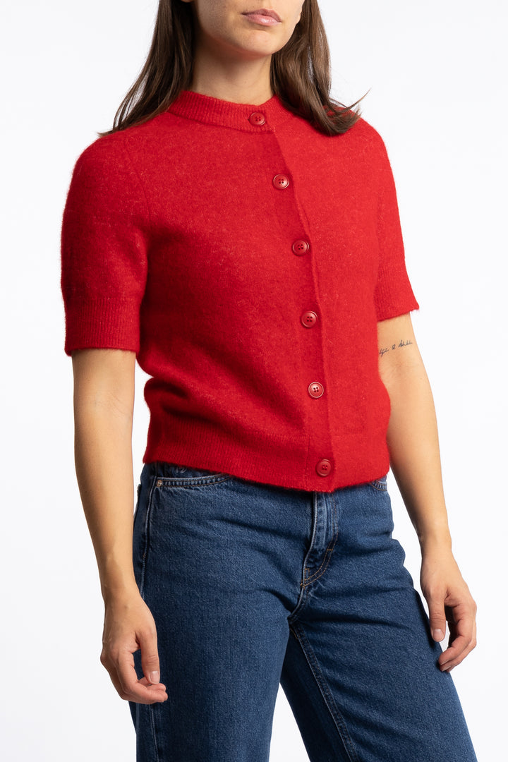 Sanoura SS Cardigan 15556 - Haute Red