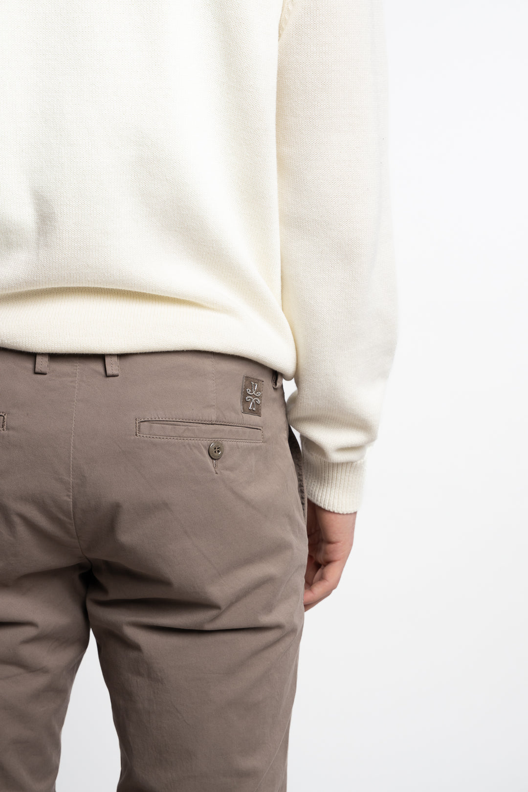 Bobby Slim Fit Stretch Cotton Bull Chinos Elephant Grey