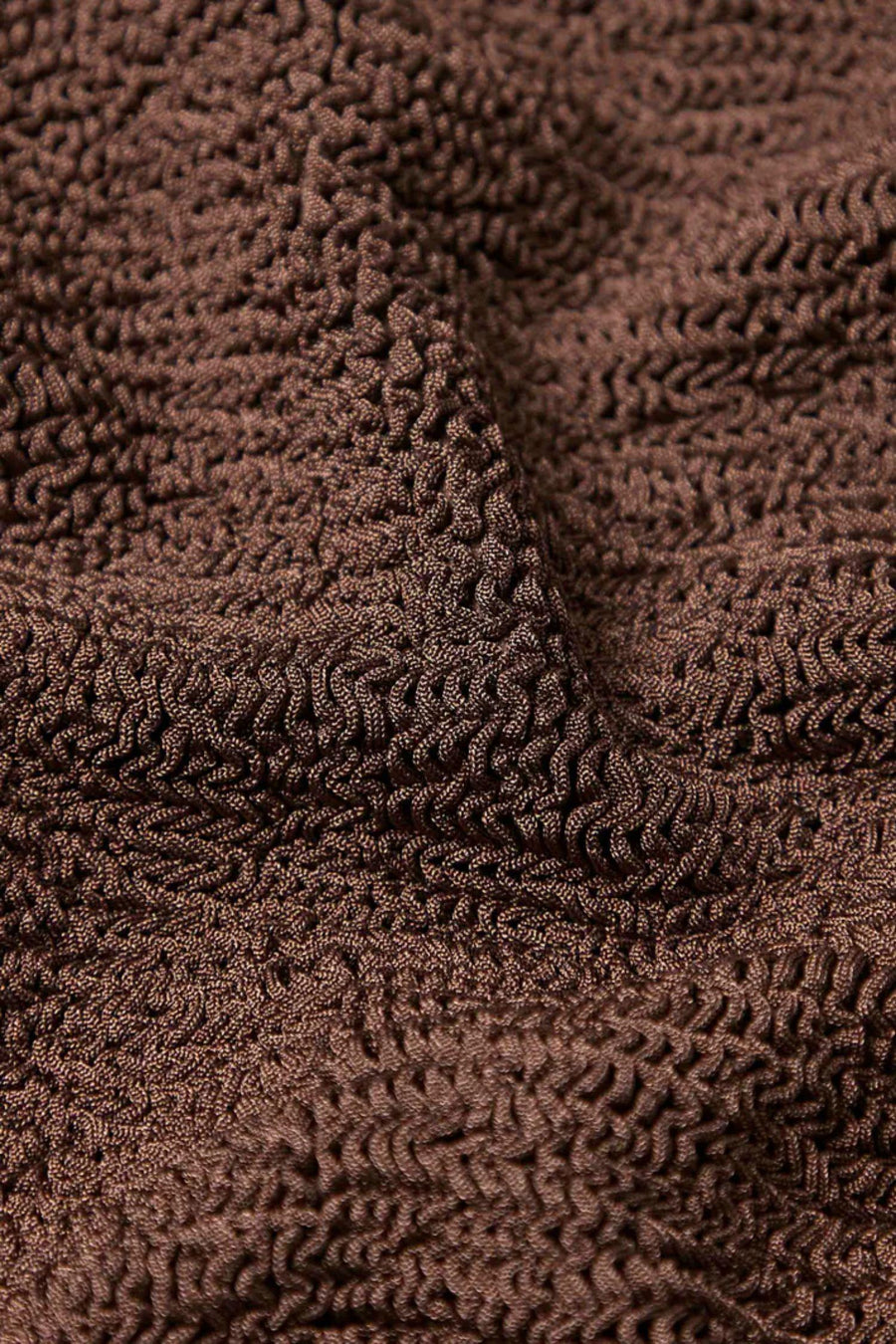Square Neck Swim- Metallic Chocolate