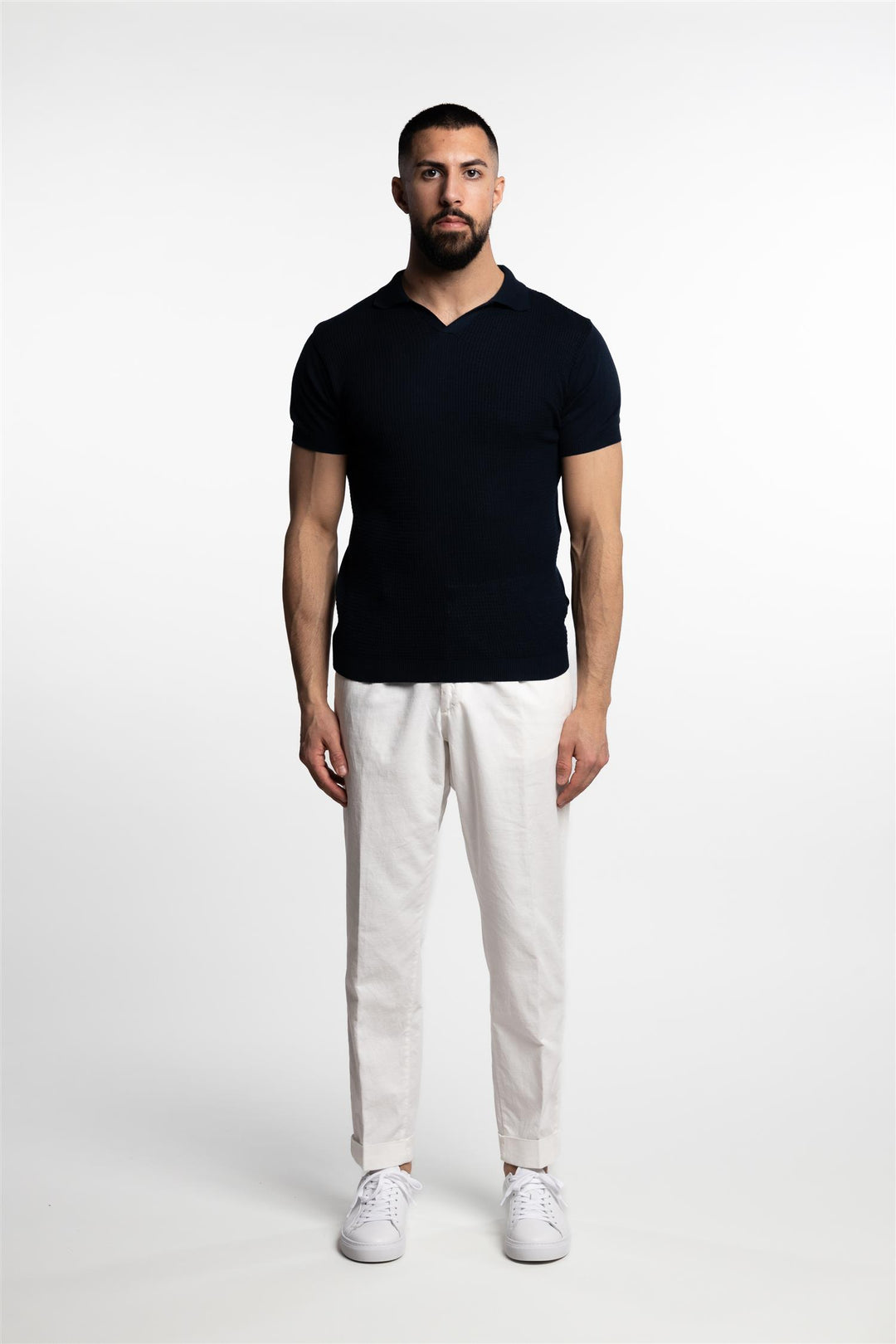 Cotton Polo T-Shirt Navy