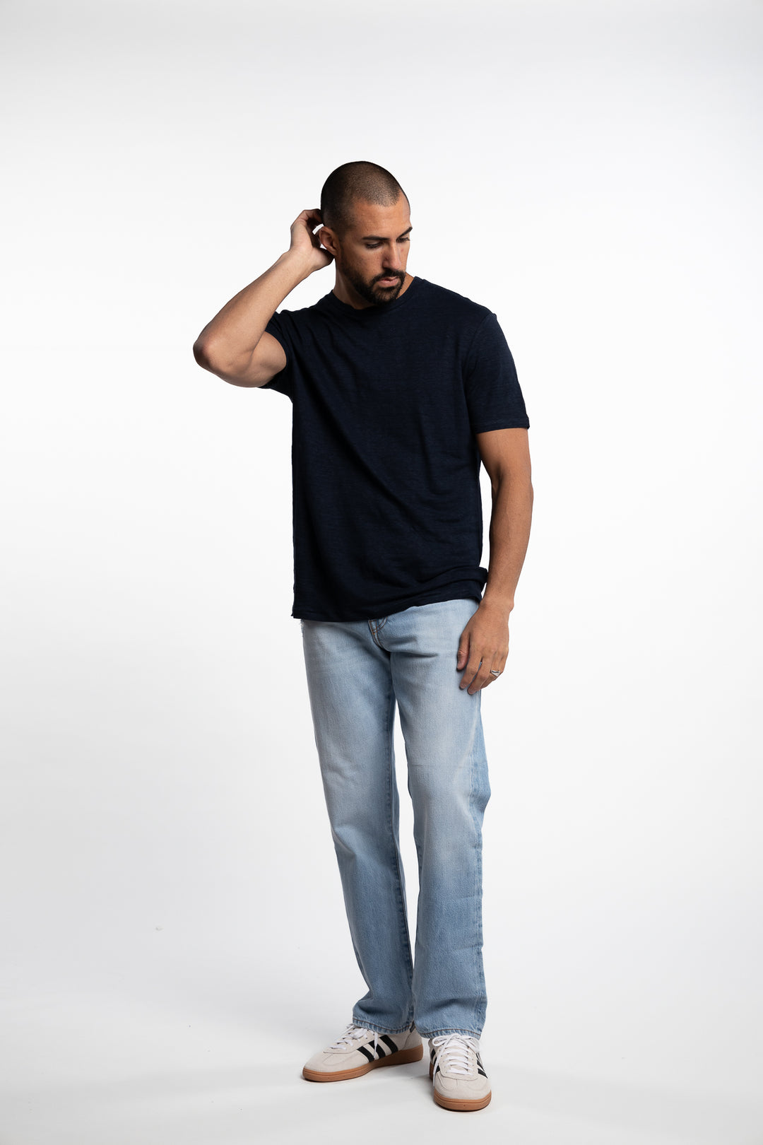 Coma Linen Tee JL Navy