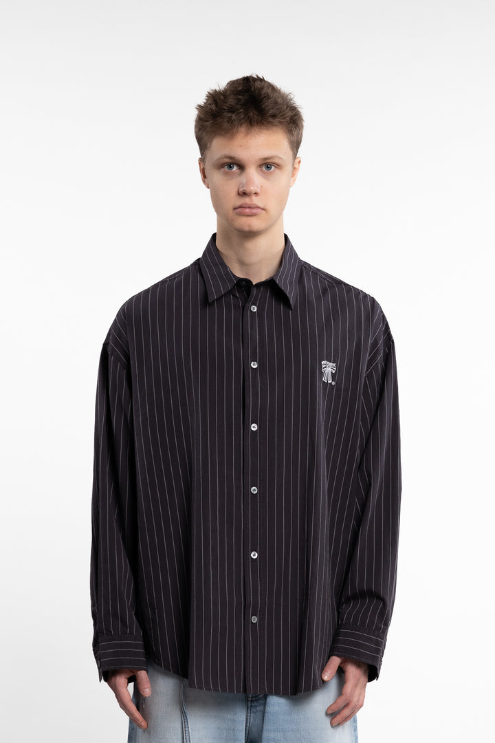 Button-Up Shirt Black/White