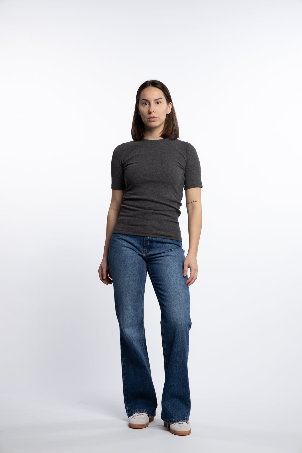 Saalexo T-Shirt 7542- Dark grey mel