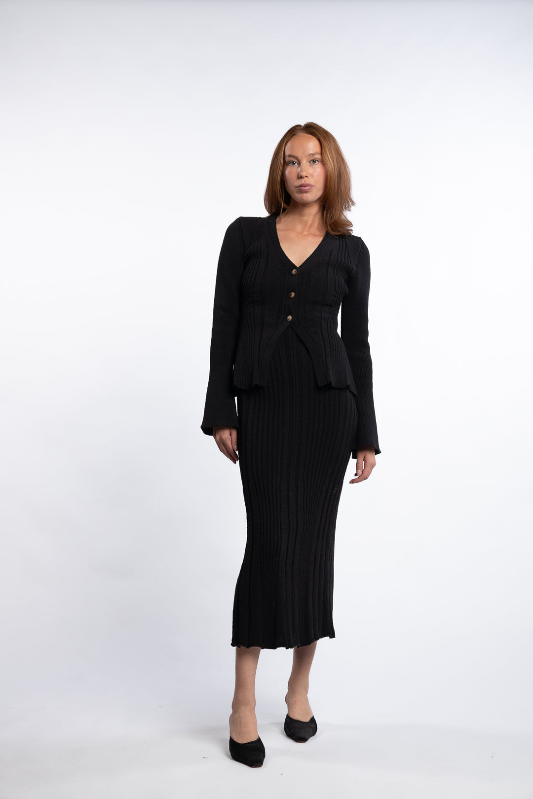 Lugo Cardigan- Black