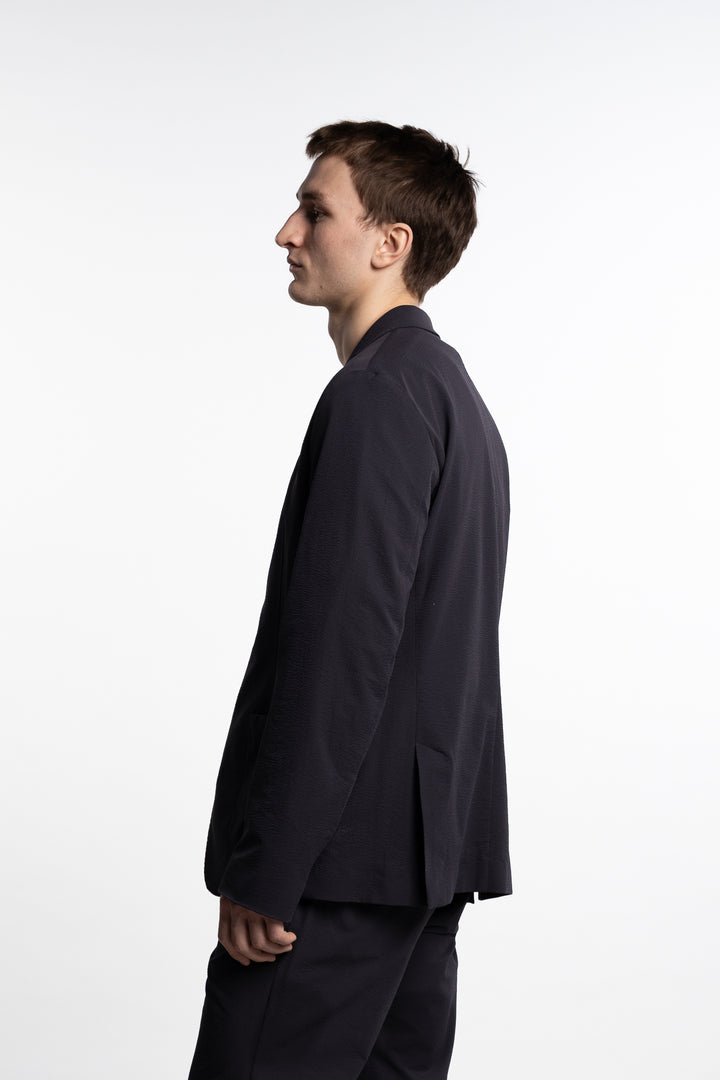 Seer-Crease Jacket Blue Navy