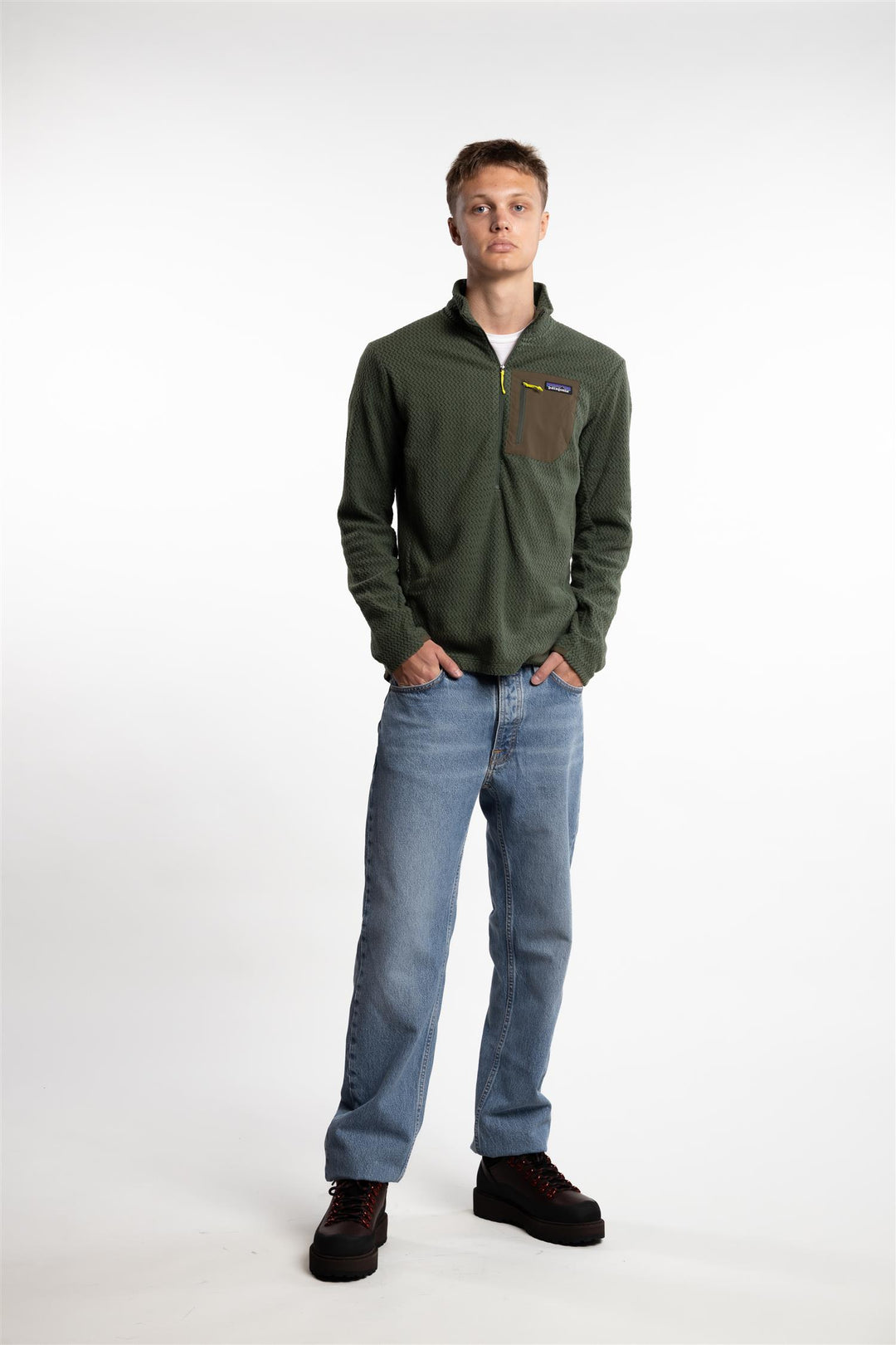 M R1 Air Zip Neck Torrey Pine Green