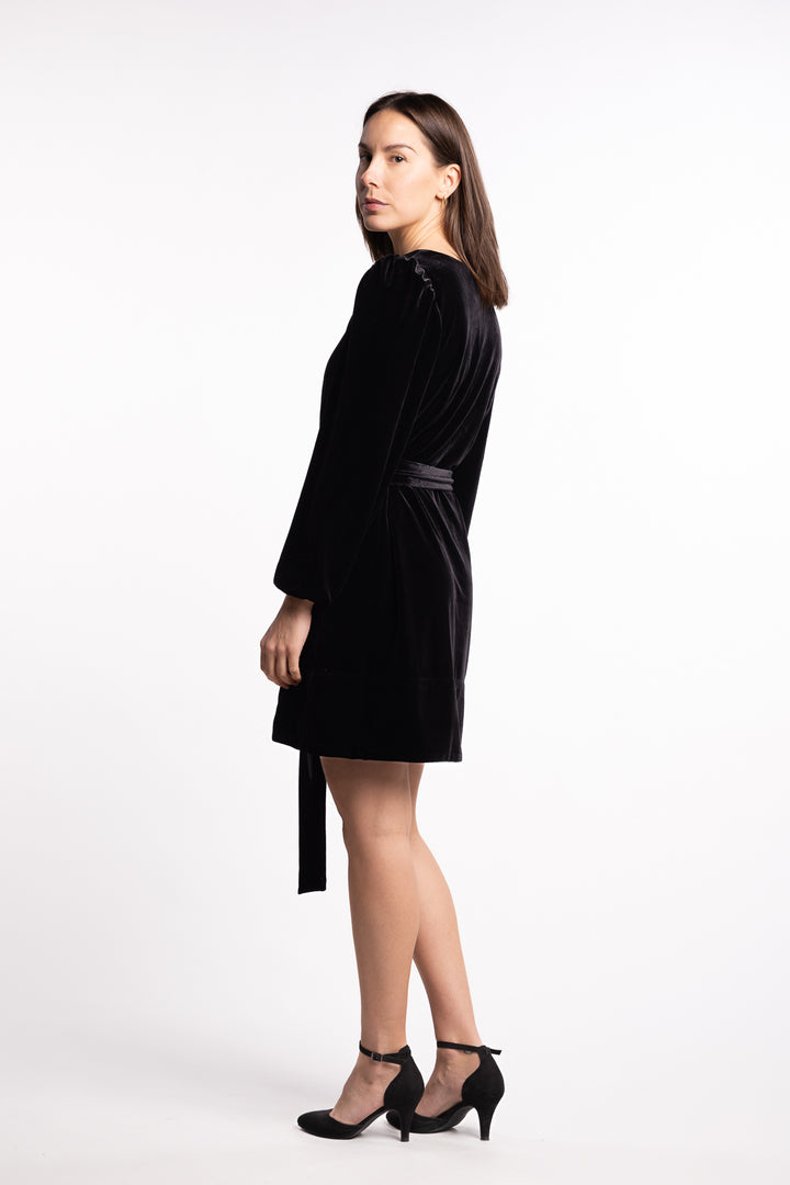 Alice Velour Dress- Black