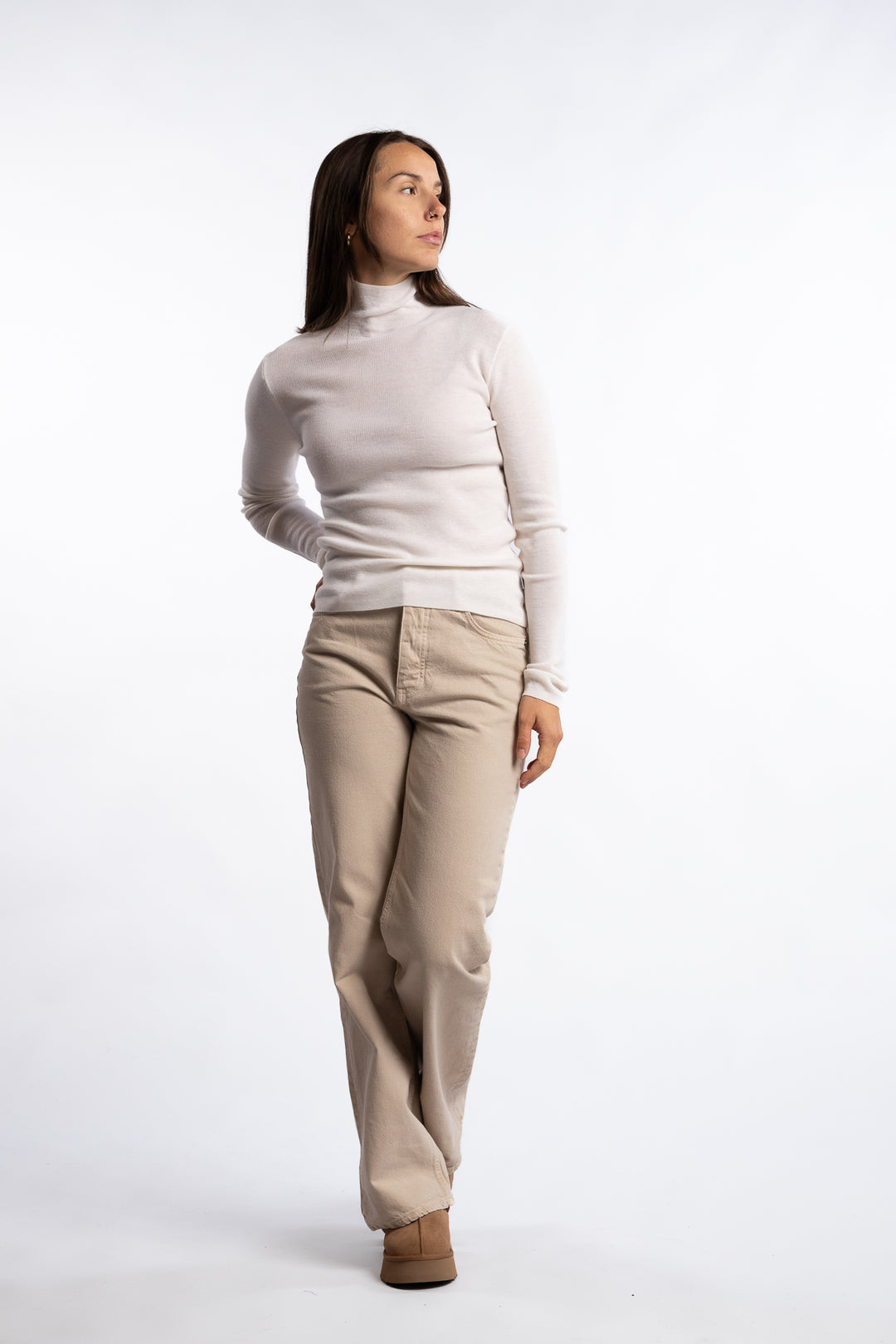 Cora Merino Sweater- White
