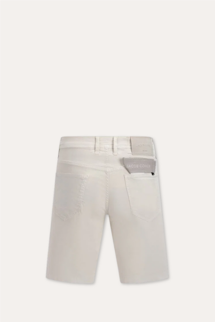 Nicolas Slim Fit Bermuda Off White