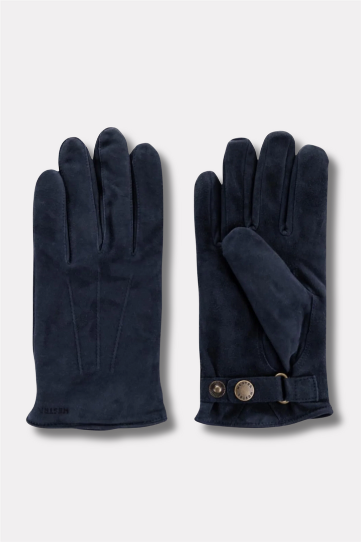 Robert Suede Leather Gloves Navy