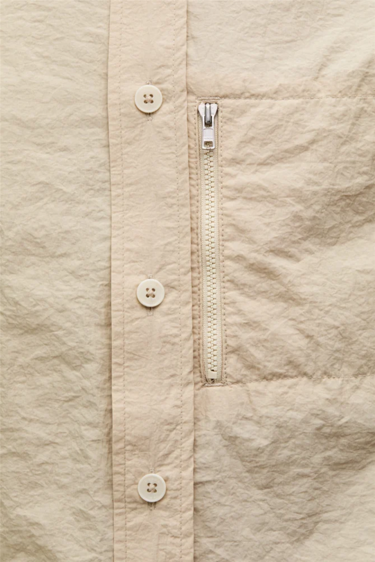 Filey Nylon Shirt Light Beige