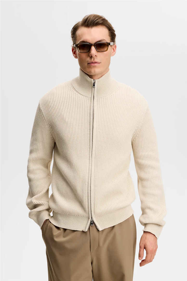 Alexis Full Zip Cardigan Moonbeam