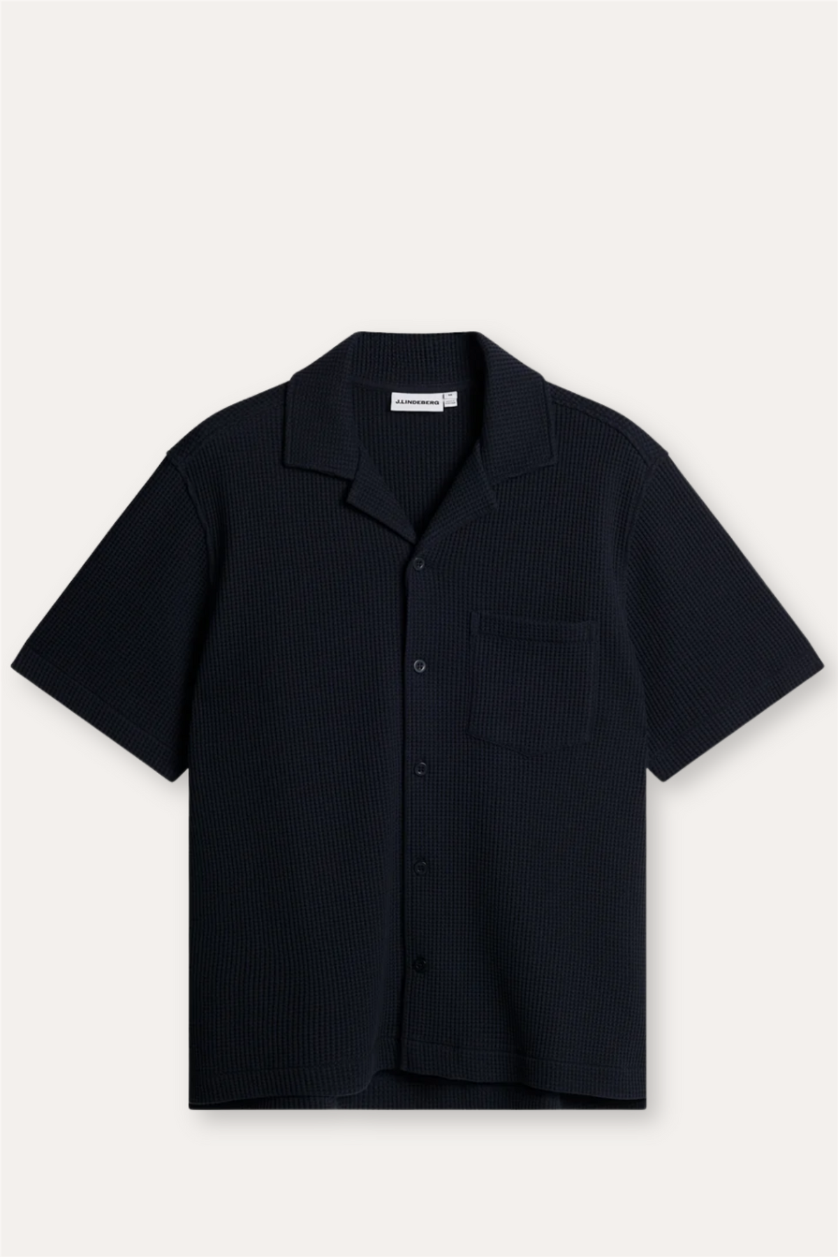 Theron Waffle Shirt Navy