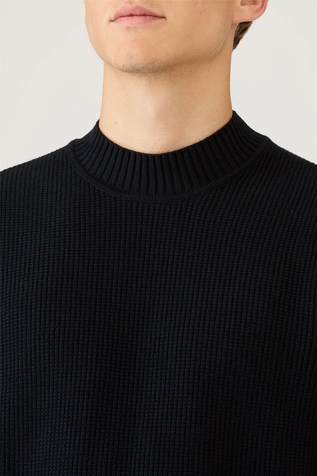 Cotton Crew Neck Jumper Navy