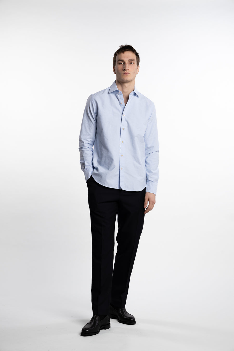 Cotton Oxford Shirt Light Blue