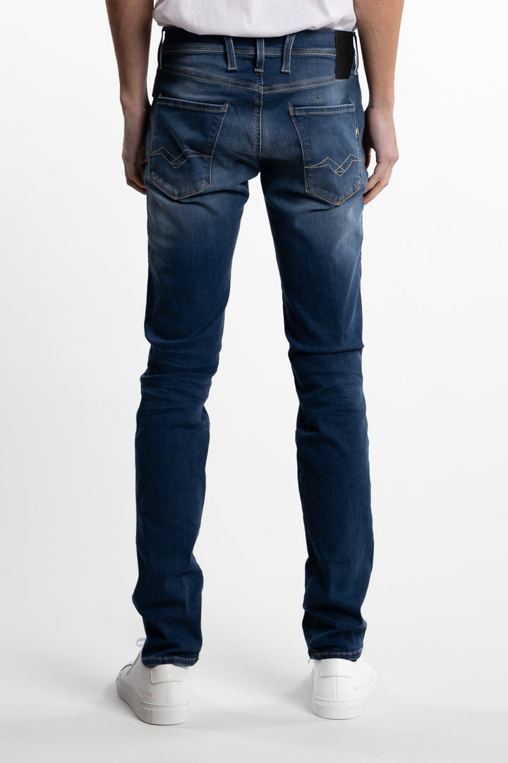 Anbass Slim Fit Hyperflex Jeans Mid Blue