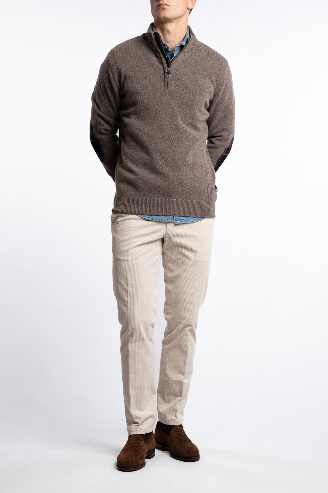 Holden Half Zip Military Marl