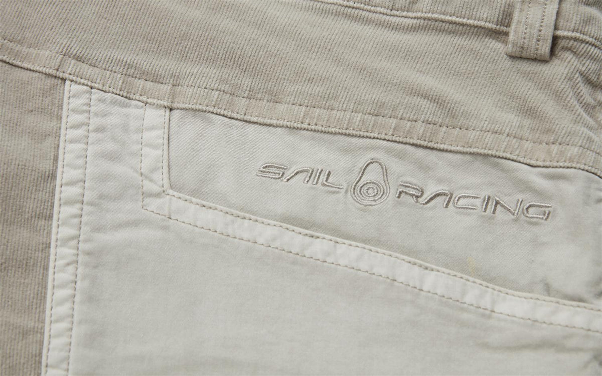 Blocked Corduroy Shorts Feather Gray