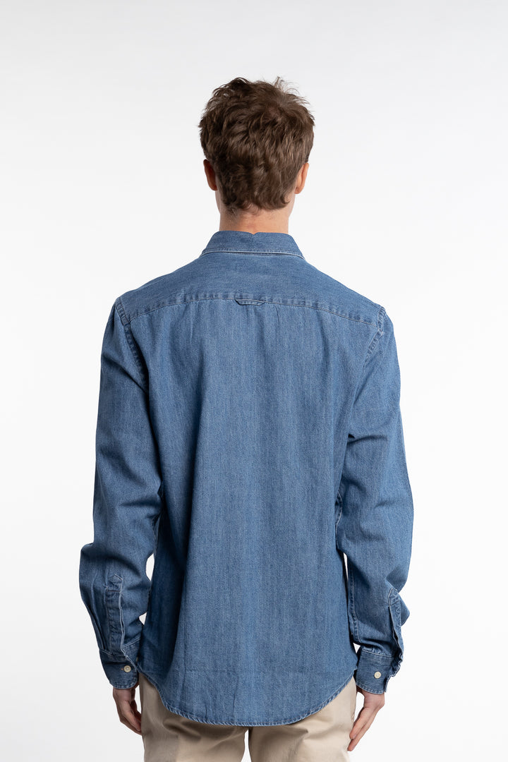 Classic Fit Denim Shirt Old Blue