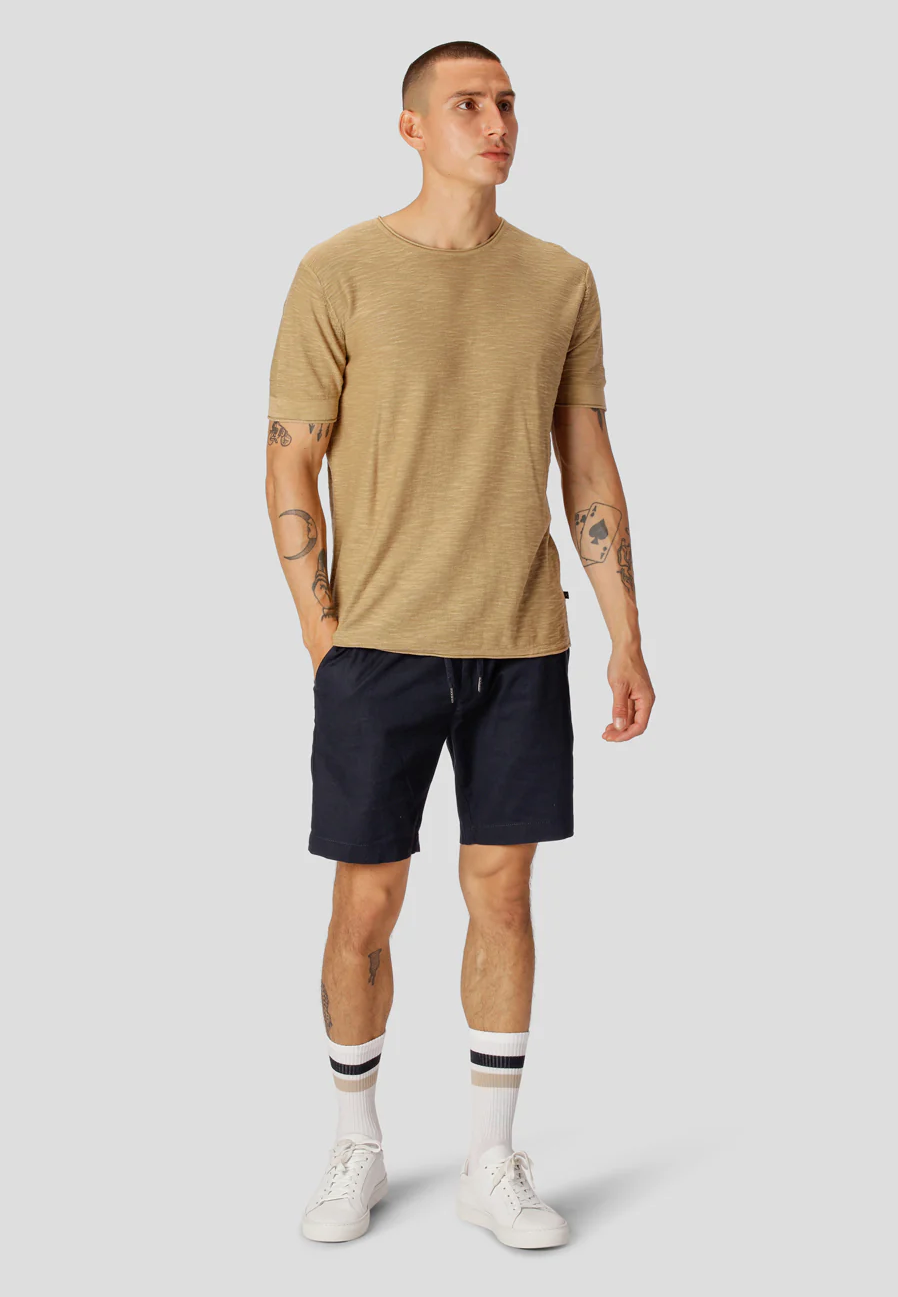 Barcelona Cotton/Linen Shorts Navy