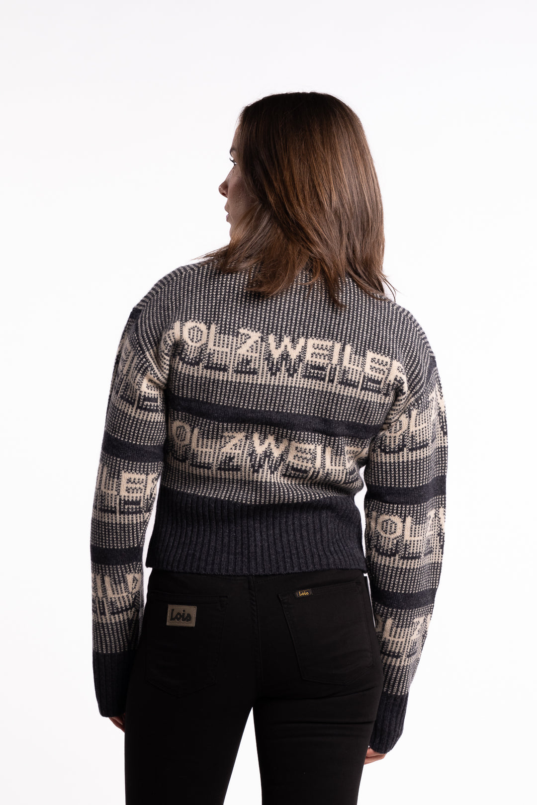 Ski Cropped Crew - Dk. Grey