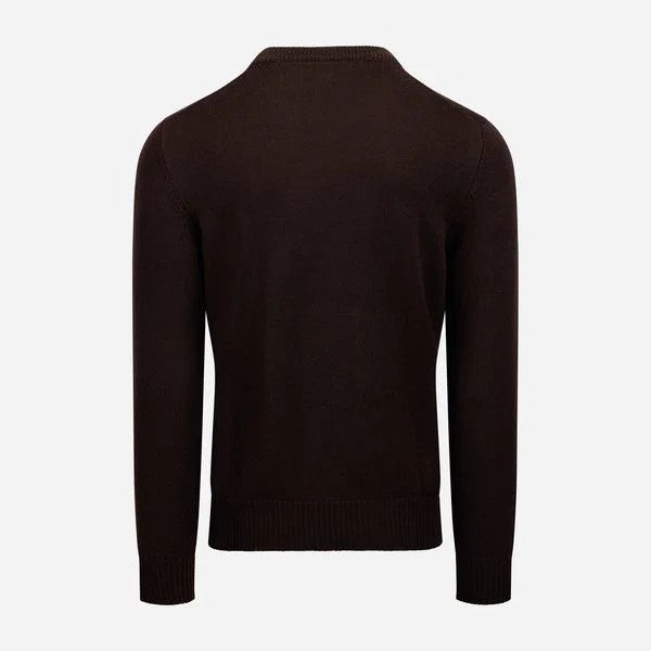 Virgin Wool Crewneck Brown