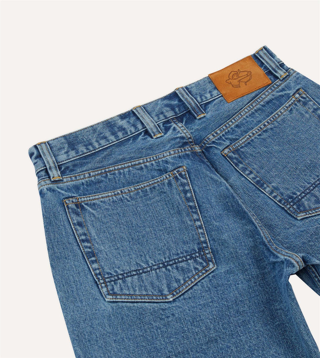 Natural Indigo 5-Pocket Short Stone Wash