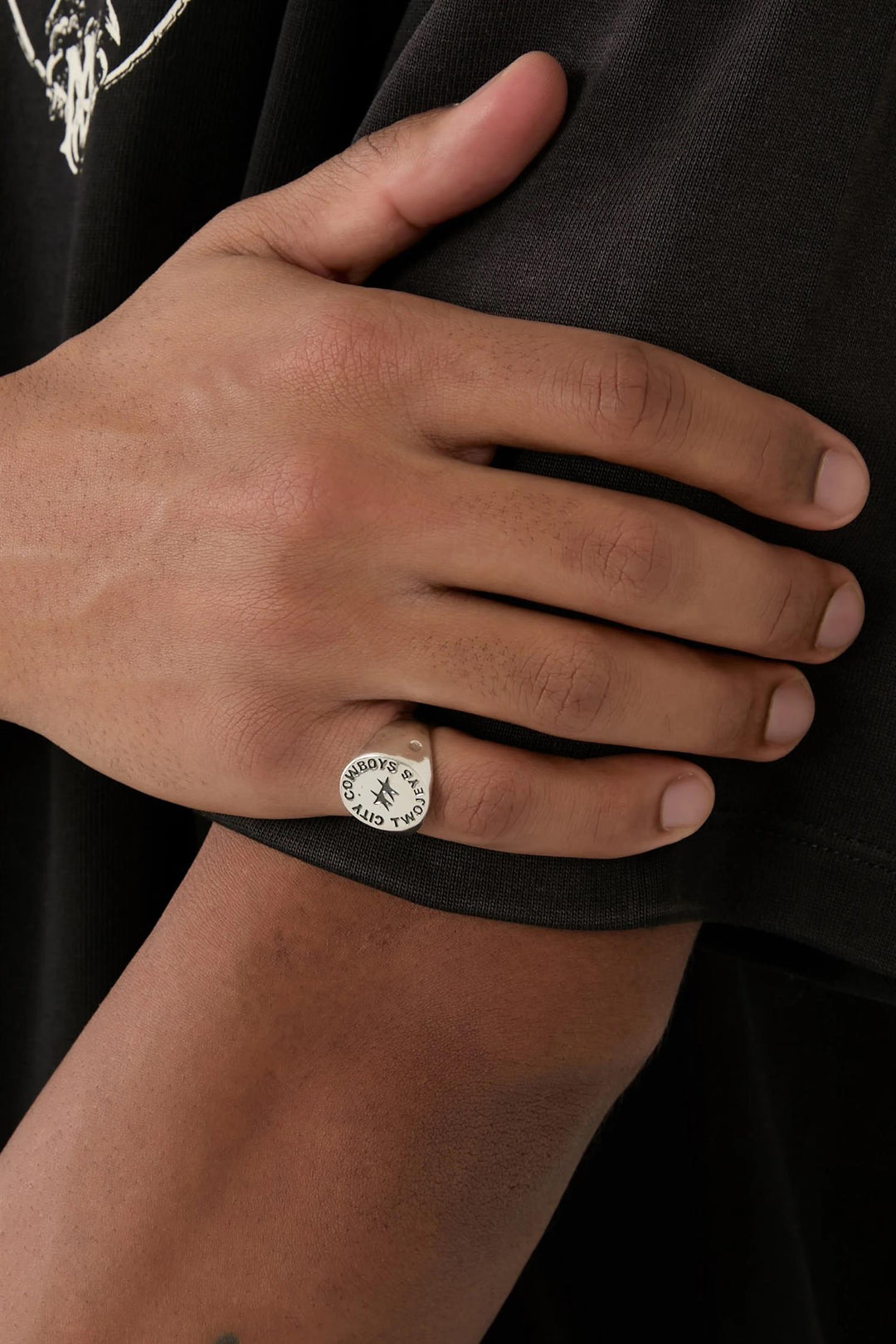 Ignorant Cowboy Signet Silver