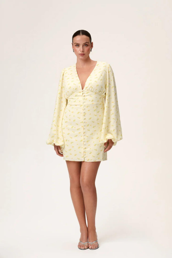 Florence dress- Pastel Yellow