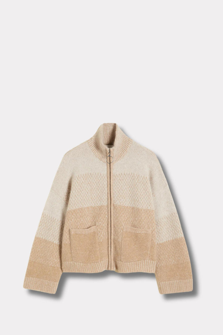 Tine Knit Cardigan- Sand