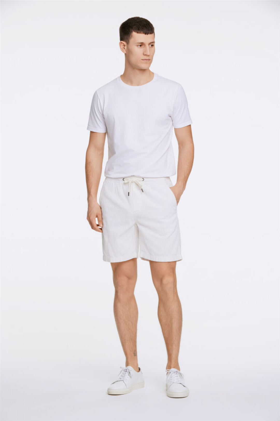 Corduroy Shorts Off White