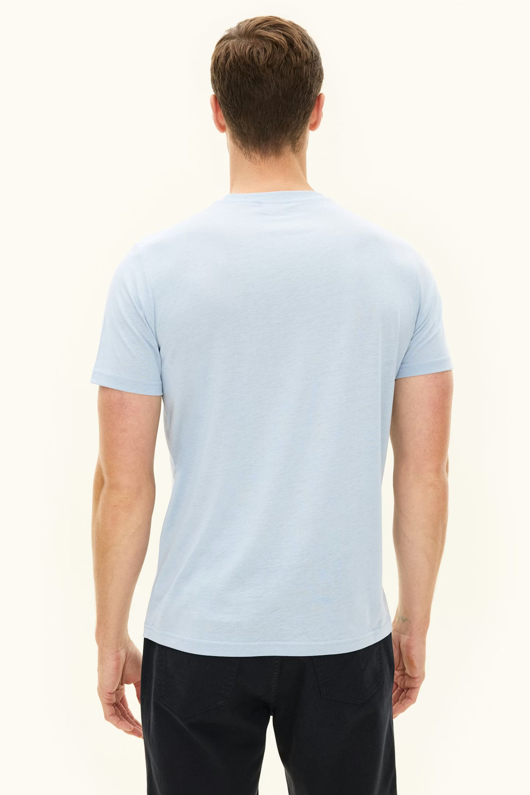 Kim Tencel/Cotton Regular Fit T-shirt Chambray Blue