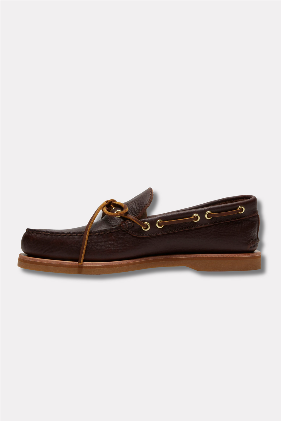 Crafted Boat Shoe Dark Brown Full Grain