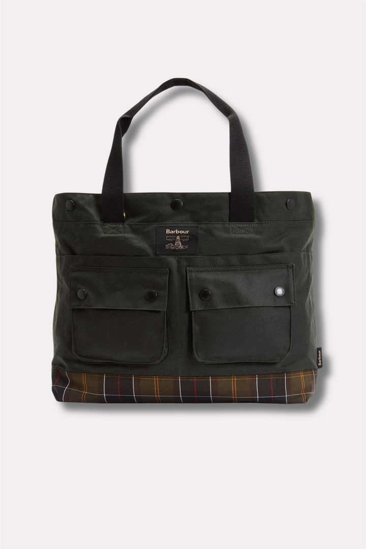 Field Wax Tote Bag Sage