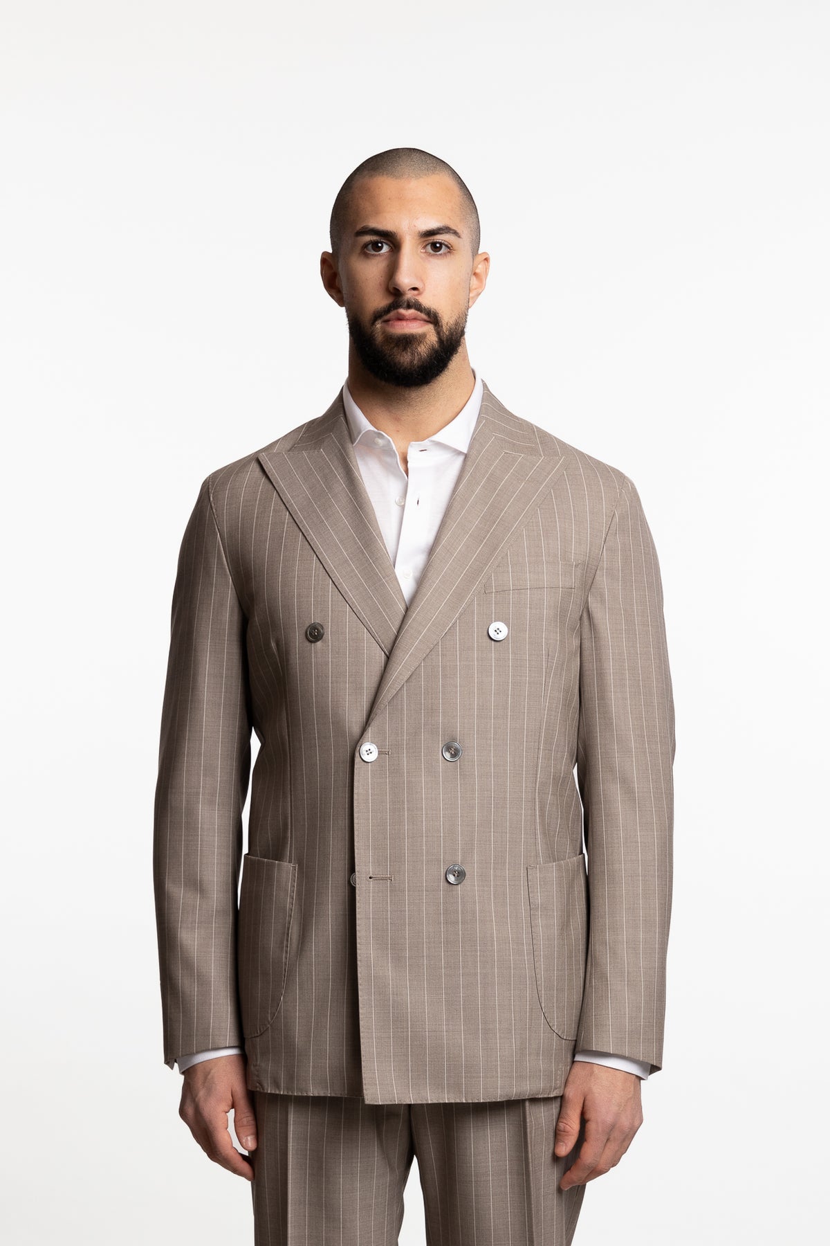 Vicenza DB Wool Blazer Trench Beige