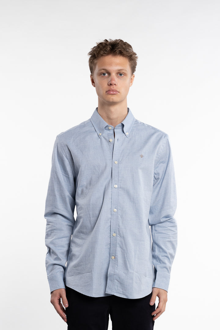 Watts Flannel Shirt Slim Fit Light Blue