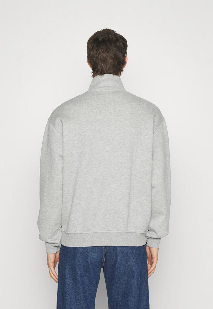 Crew Half-Zip Grey Melange-Genser-Bogartstore