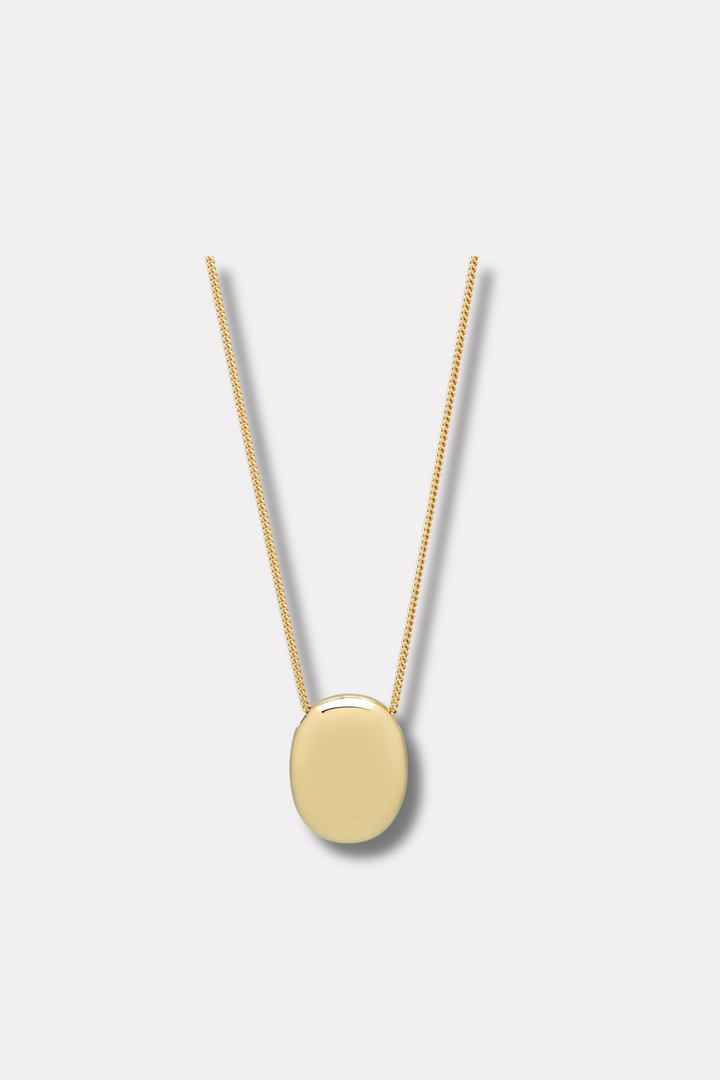 Pebble Pendant- Gold