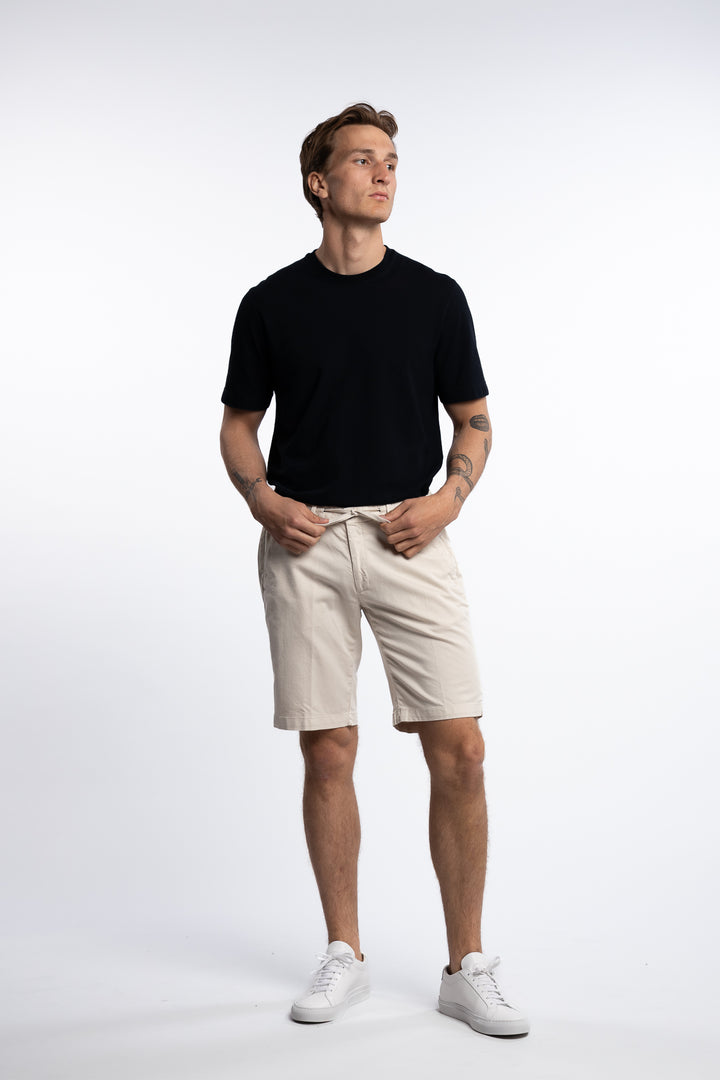 Cotton/Elastan Shorts Beige