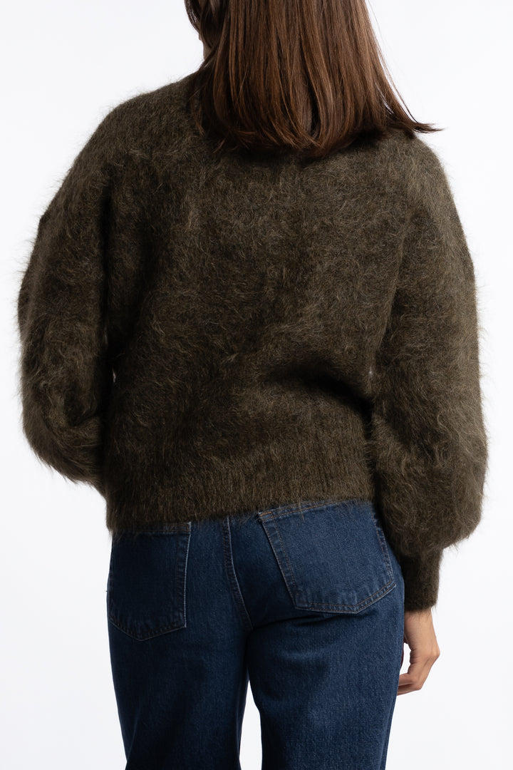Li Chunky Sweater- Moss green