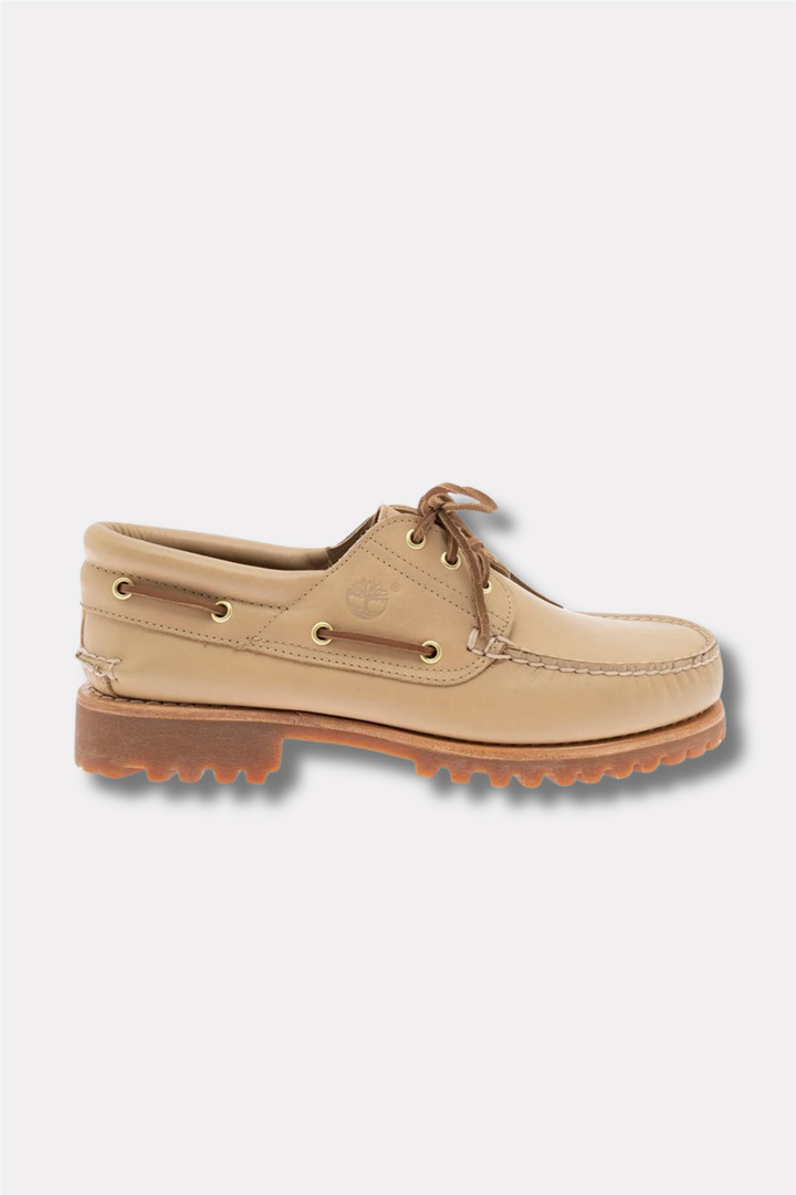 Authentic Boat Shoe Beige Full Grain