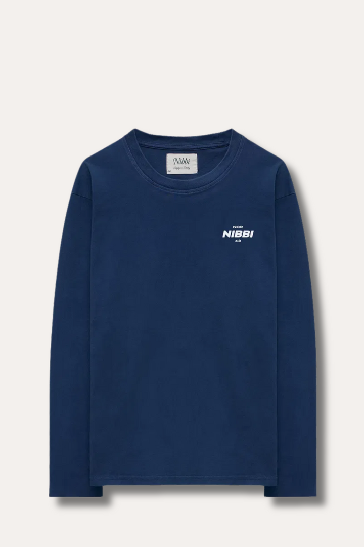 Wind Long Sleeve Washed Navy