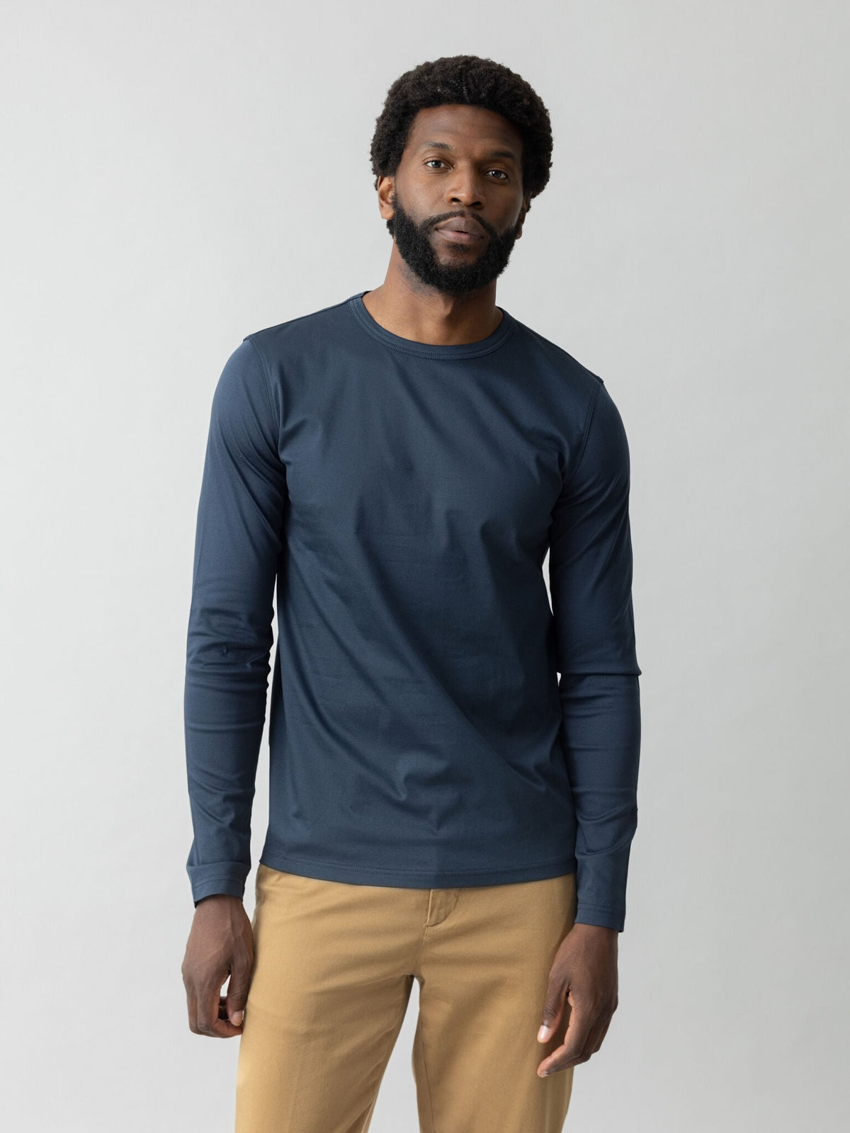 MMGPerry LS O-Neck Tee Navy