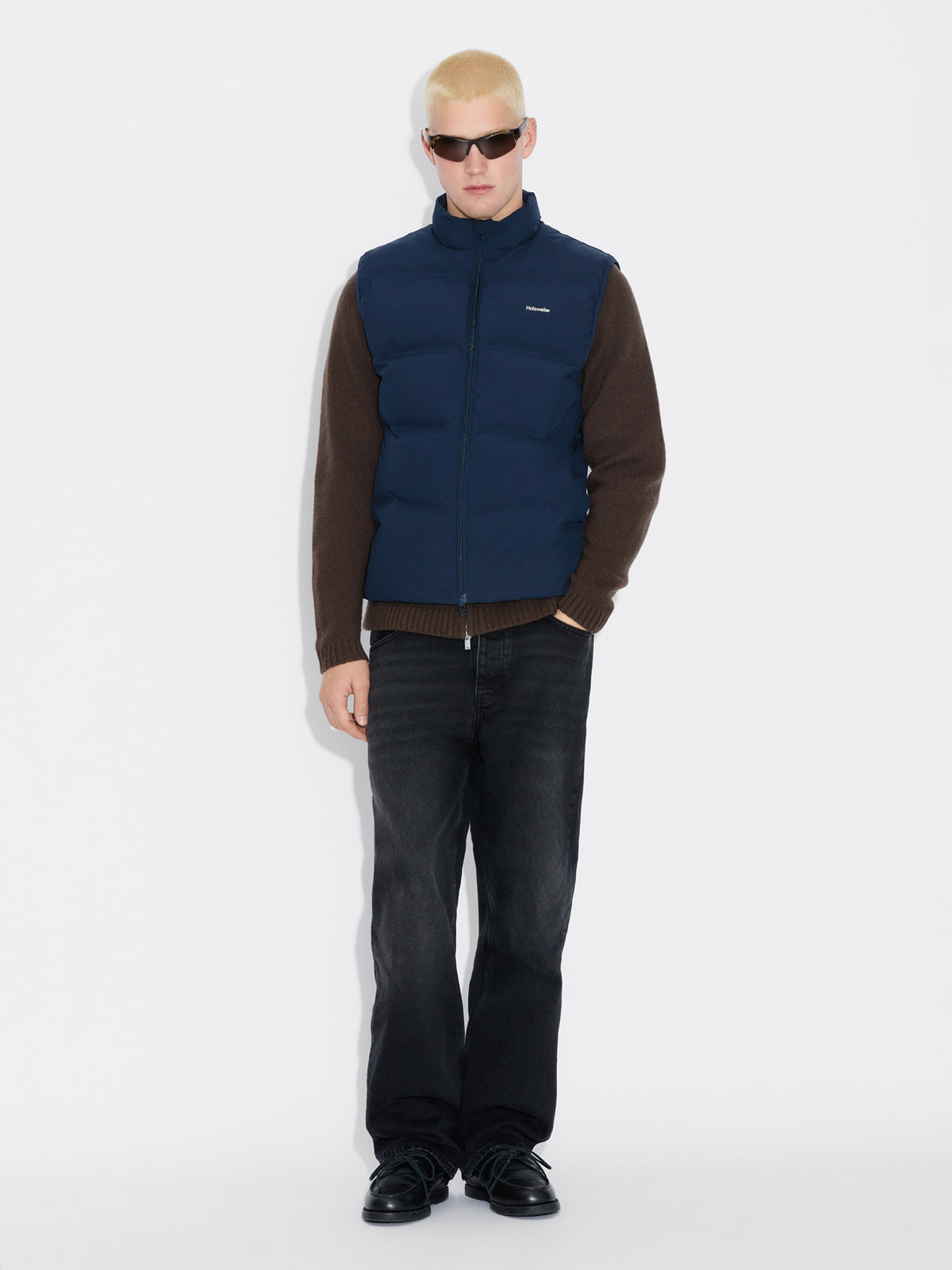 Daff Down Vest Dk Navy