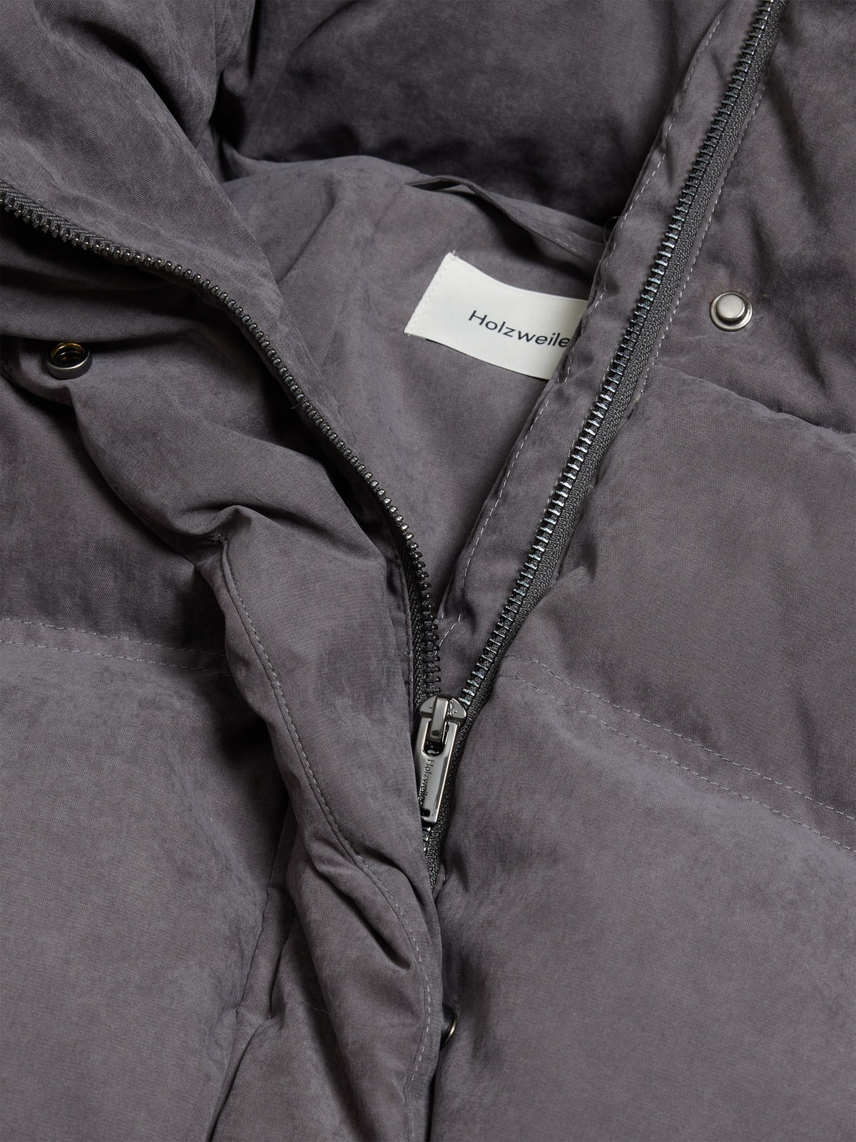 Steilia Brushed Jacket Grey detalj