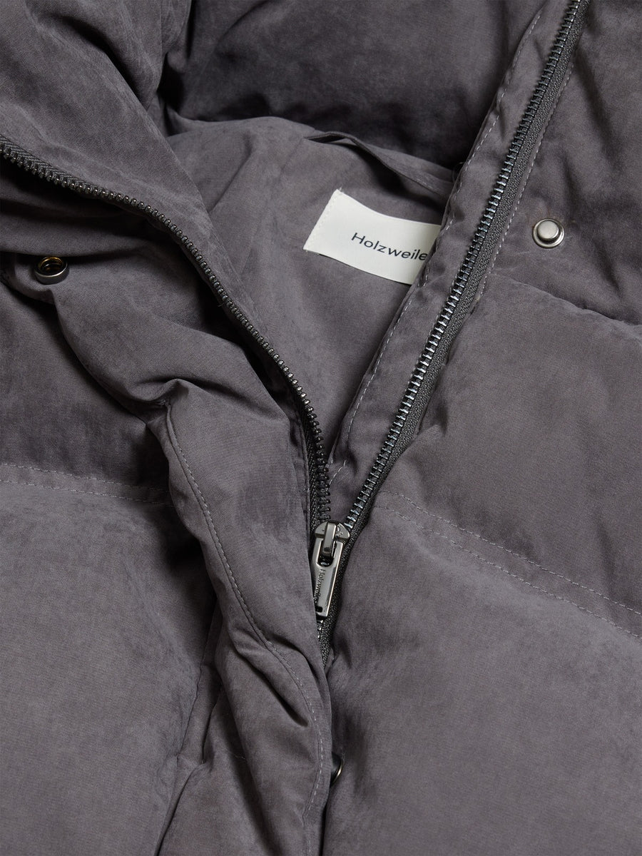 Steilia Brushed Jacket Grey detalj