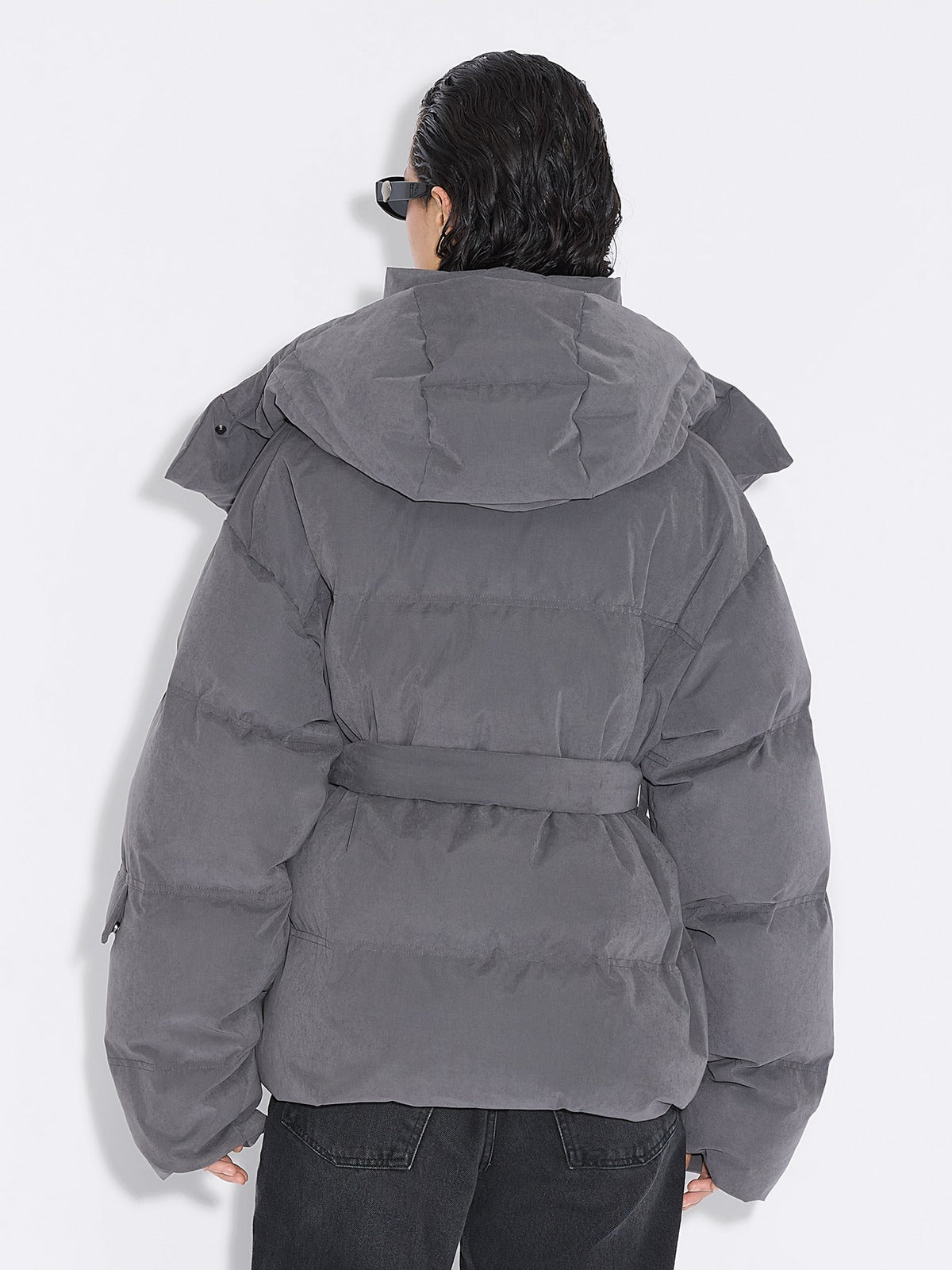 Steilia Brushed Jacket Grey modell