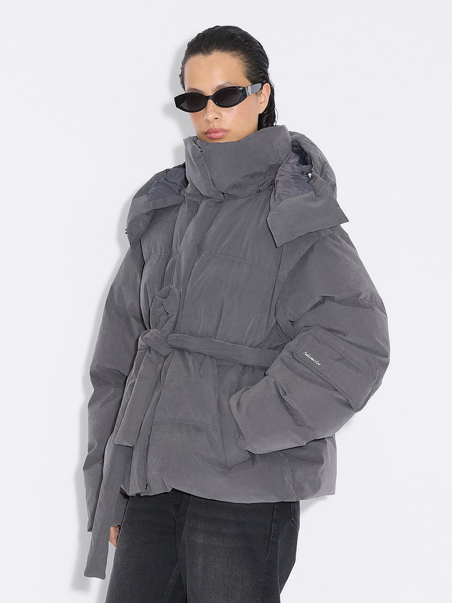 Steilia Brushed Jacket Grey modell
